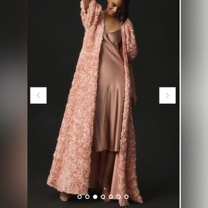Anthropologie ~ Self Contrast 3D Floral Kimono